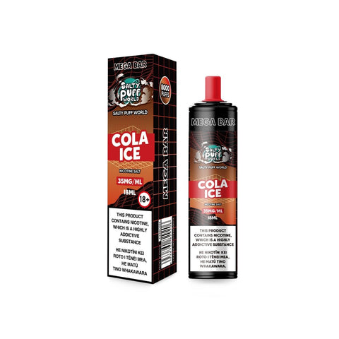 Mega Bar Cola Ice Disposable Vape | Hollywood Vape NZ