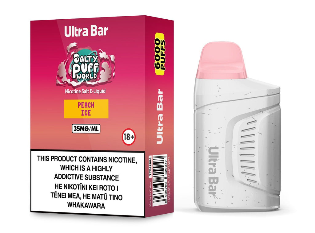 Ultra Bar Peach Ice Disposable Vape | Hollywood Vape NZ